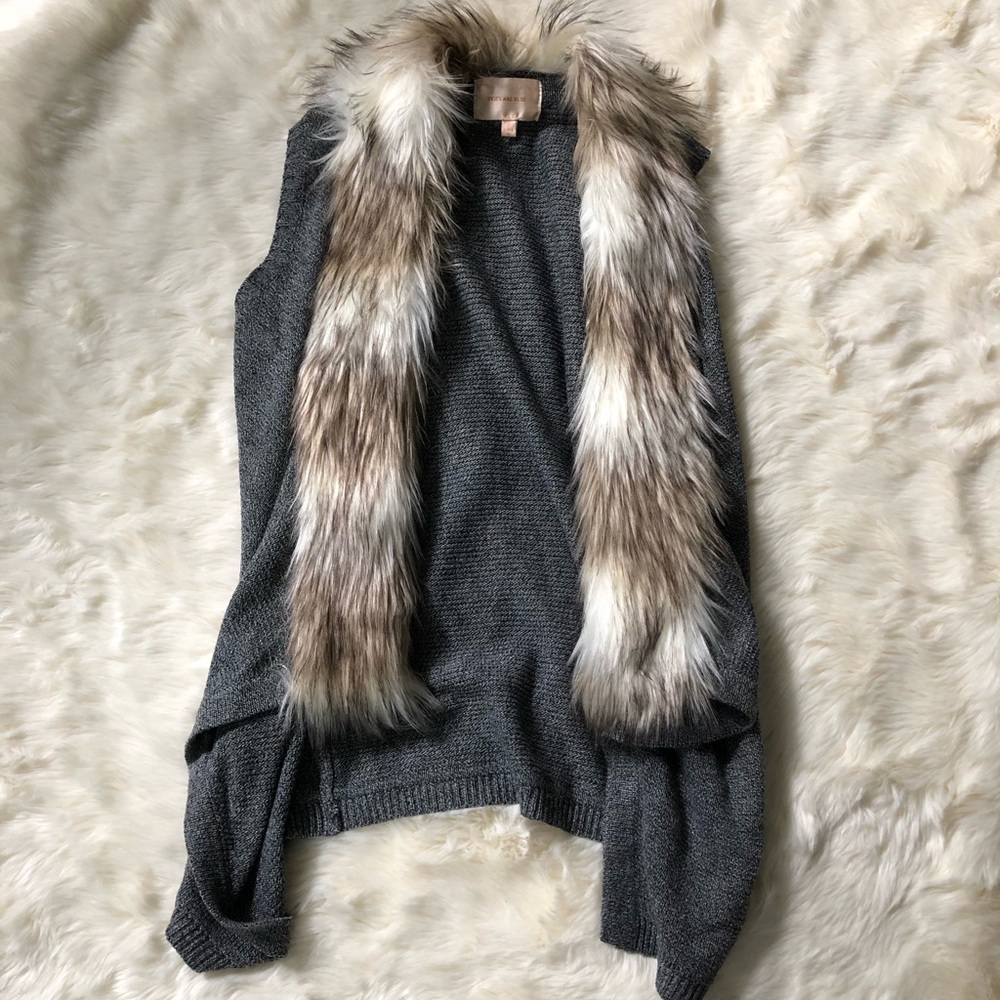 Fur Collar Vest
